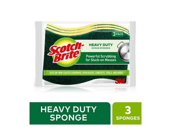Scotch-Brite® Éponge à Récurer pour Gros Travaux, Lot de 3 - 3 Comte (lot de 1)