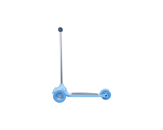 Voyager 3-Wheel Tilt and Turn Kids Scooter, Lean-to-Steer Design, Light-Up Wheels, Blue, Ages 3+