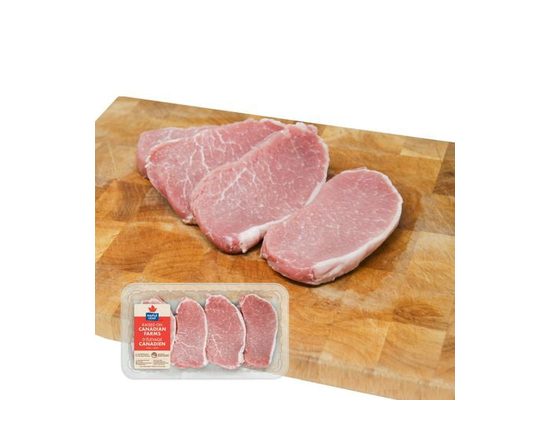 Côtelettes de porc de centre désossées Maple Leaf