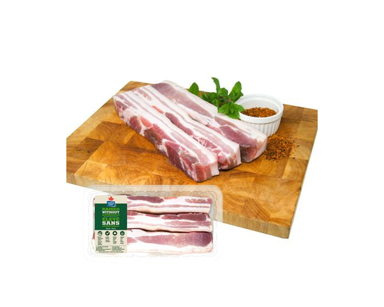 Maple Leaf Fresh Pork Belly Slices Raised Without Antibiotics