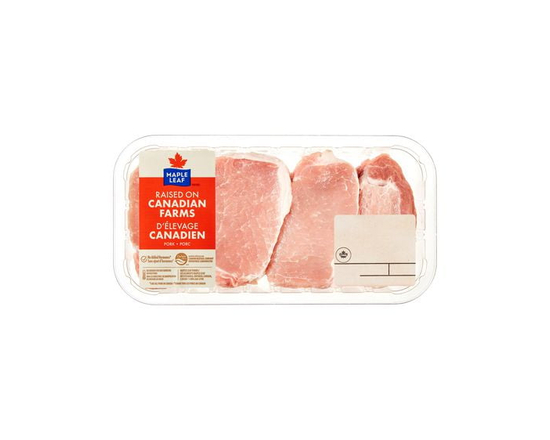 Maple Leaf Boneless Pork Loin Centre and Rib Chops