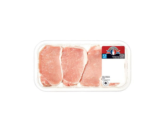 Côtelettes de longe et de côtes de porc désossées Olymel