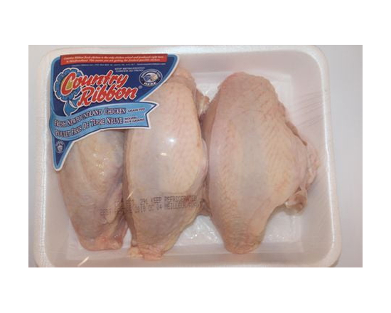 Country Ribbon Fresh Chicken Bone In Breast