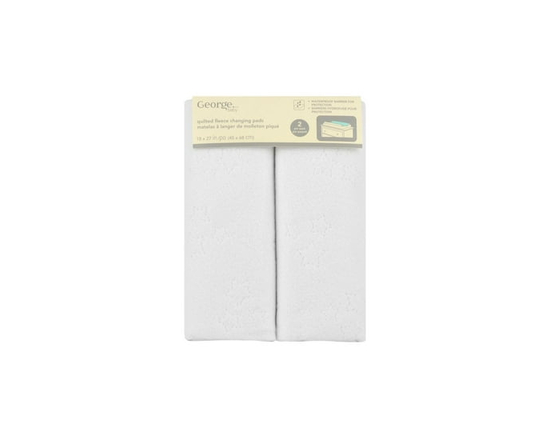 George baby Quilted Fleece Changing Pads - 18" x 27"