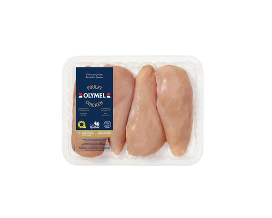 Poitrines de poulet désossées