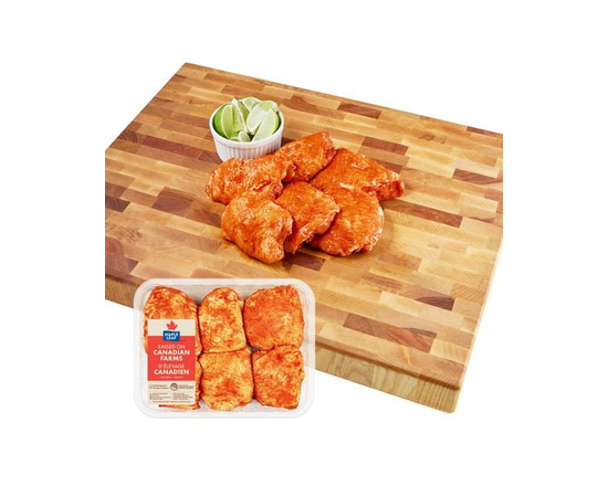 Maple Leaf BBQ Seasoned Chicken Thighs