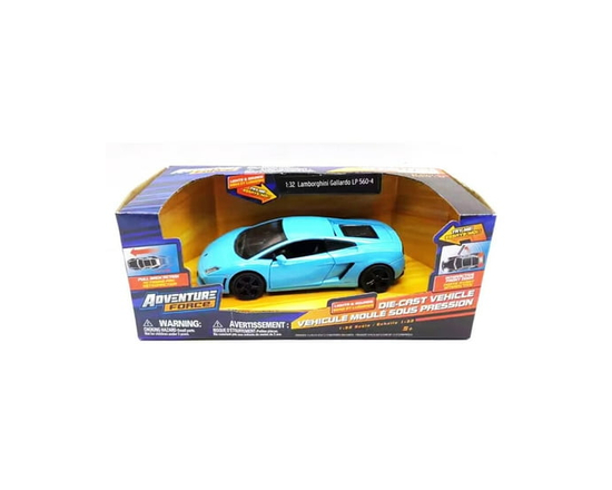 Die-Cast Vehicle 1:32 Scale Diecast Vehicle with Sounds & Lights, Pull Back Action, Interactive Front Doors Feature (Styles May Vary)