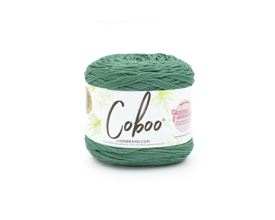 Fil de marque Lion 835-172N Coboo Bayberry Fibre naturelle Vert DK Fil