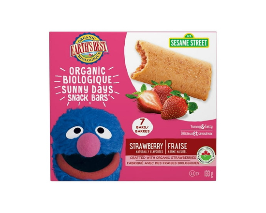 Earth's Best Organic Strawberry Sunny Days Snack Bars - 100 g