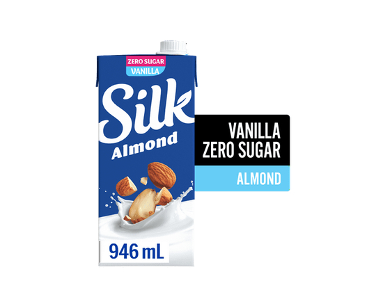 Silk Almond Milk Alternative, Unsweetened Vanilla, Dairy Free, Shelf Stable - 946 mL
