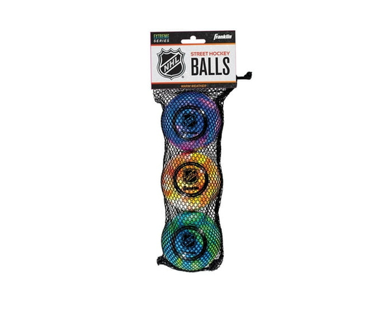 Franklin Sports NHL® Extreme Color Street Hockey Ball Set - 3