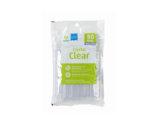 AdTech Crystal Clear Glue Sticks (W220-34ZIP30) – Mini Size, Crystal Clear, Hot Glue Gun All-Purpose Glue Sticks for Crafting, Scrapbooking & More. 4