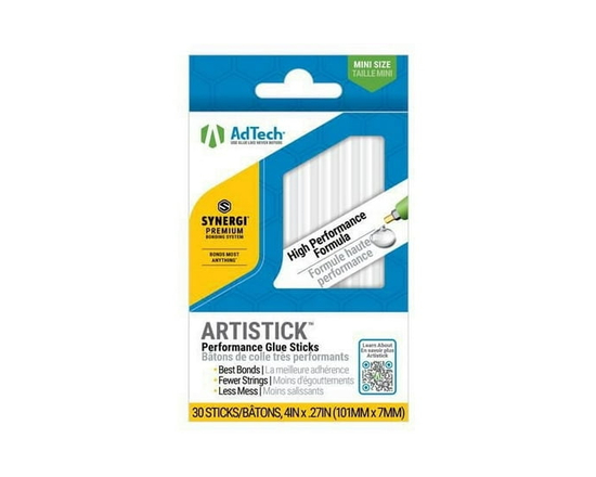 Artistick Performance Stringless Hot Glue Sticks Mini Size