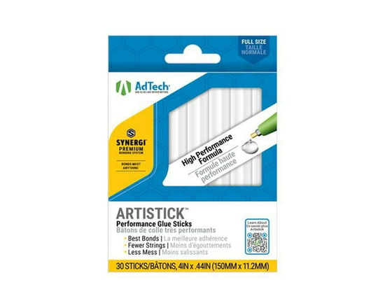 AdTech Artistick Stringless Gue Sticks Full Size - 30 ct