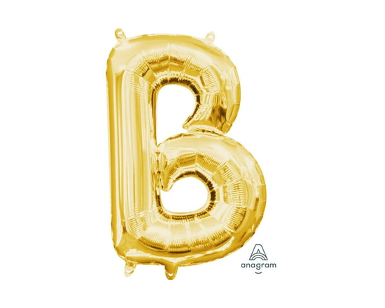 Ballon Party-Eh! d'Anagram International avec lettres en or en forme de B