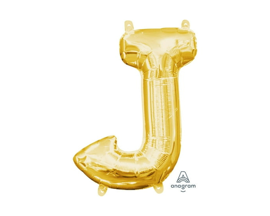 Ballon Party-Eh! d'Anagram International avec lettres en or en forme de J