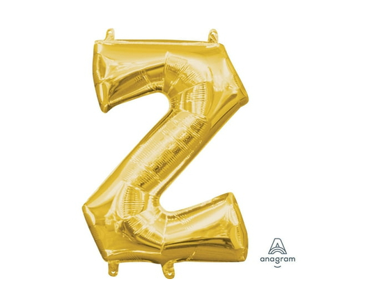 Ballon Party-Eh! d'Anagram International avec lettres en or en forme de Z
