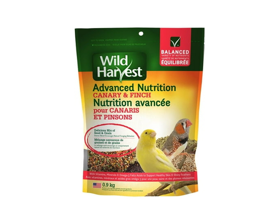 Wild Harvest Advanced Nutrition Bird Food Canary & Finch, 900g