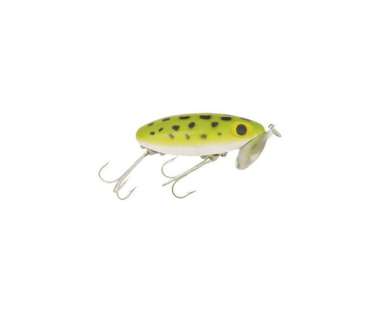 Arbogast G630-06 Jitterbug Topwater Leurre, 2", 1/4 oz, grenouille/ventre blanc, flottant