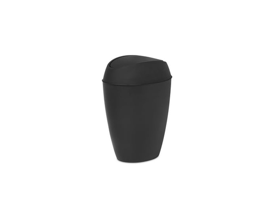 Twirla Can 9L Metallic White - 10 x 8 x 14 Inches (Black)
