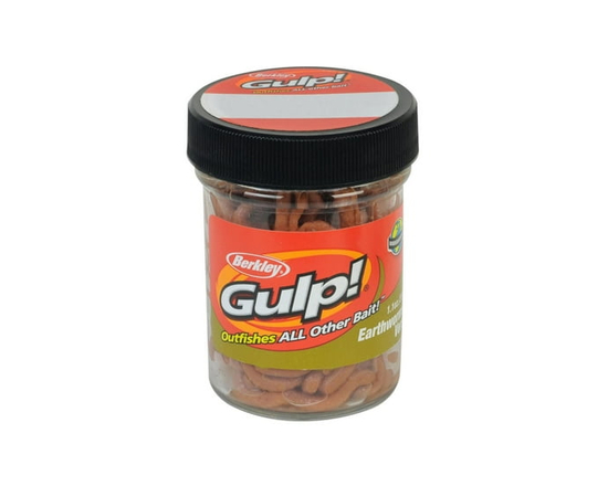 Berkley GEW-BR Gulp! Earthworm, 4", 1.1oz Jar, Brown - 4-Inch