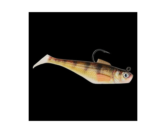 PowerBait Pre-Rigged swim shad, 5Pk, 2" HD Yellow Perch