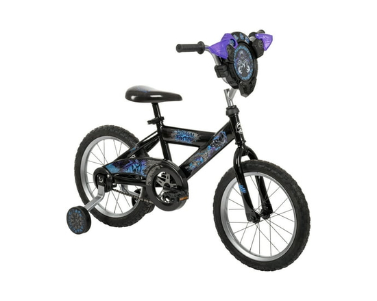 Huffy 16-inch Marvel Black Panther Bike for Boys with Training Wheels, Black
