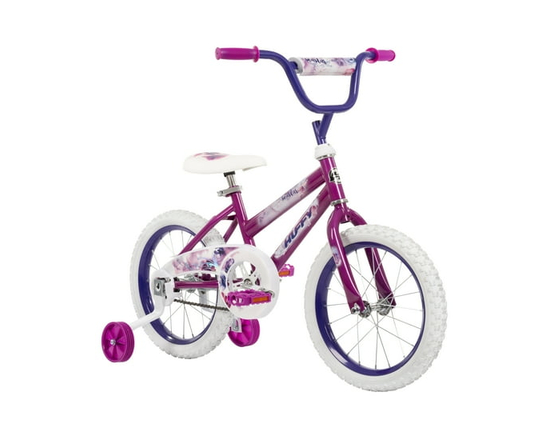 Huffy 16" Sea Star Kids' Bike, Fits Riders 42" - 48", Purple, Youth, Girls