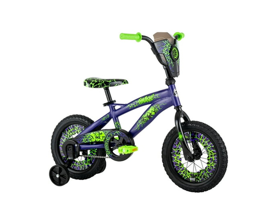 Huffy 14-inch Marvel Hulk Boys’ Bike with Training Wheels, Indigo