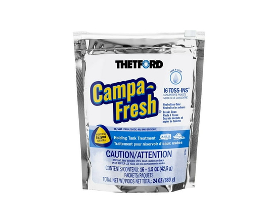 Thetford Campa-Fresh® Free and Clear 16 ct Toss-Ins holding tank treatment - 16 Pack