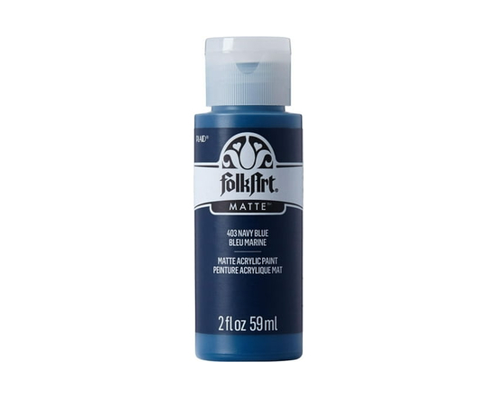 Folkart Matte Acrylic Craft Paint, 2 fl. oz., Navy Blue - 2 fl oz