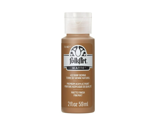 Folkart Matte Acrylic Craft Paint, 2 fl. oz., Raw Sienna - 2 fl oz