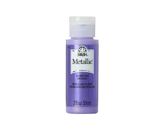 Folkart Metallic Acrylic Paint Amethyst, 2 fl oz - 2 fl oz
