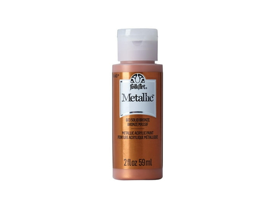 Folkart Metallic Acrylic Paint Solid Bronze, 2 fl oz - 2 fl oz