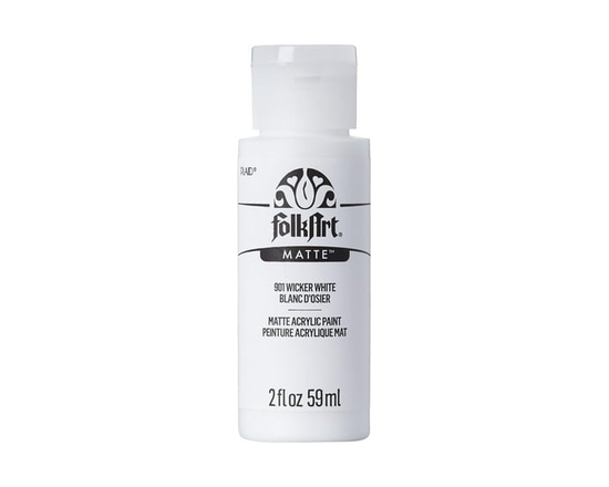 Folkart Matte Acrylic Craft Paint, 2 fl. oz., Wicker White - 2 fl oz