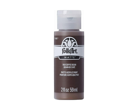 Peinture acrylique mate FolkArt, 2 oz, Grain de Café - 2 fl oz