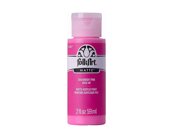 Peinture acrylique mate FolkArt, 2 oz, Rose Brillant - 2 fl oz