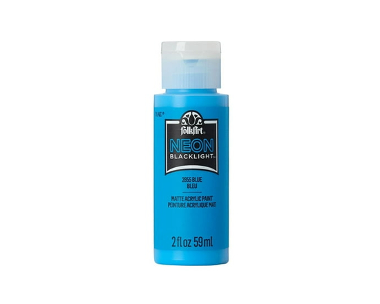 Folkart Néon peinture acrylique, bleu, 59 ml - 59 ml