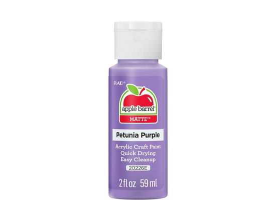 Apple Barrel Colors Matte Acrylic Craft Paint, 2 fl. oz., Petunia Purple - 2 fl oz