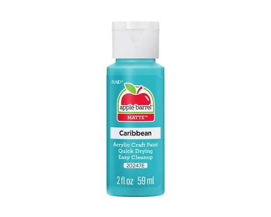 Apple Barrel Colors Matte Acrylic Craft Paint, 2 fl. oz., Caribbean - 2 fl oz