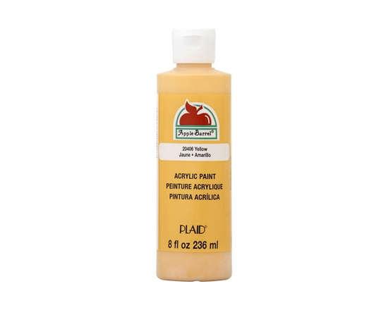 Apple Barrel Colors Matte Acrylic Craft Paint, 8 fl. oz., Yellow - 8 fl oz