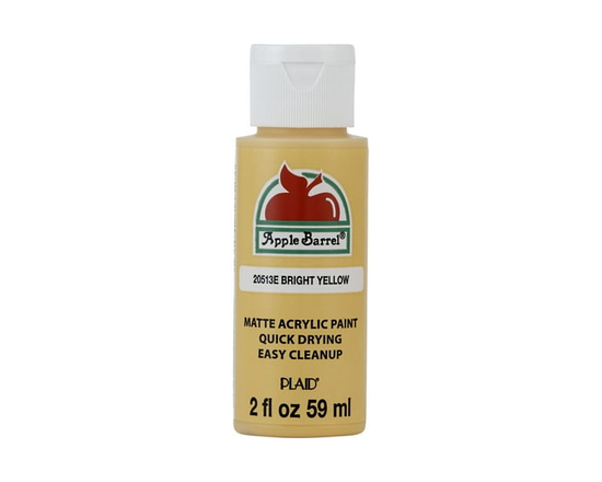 Apple Barrel Colors Matte Acrylic Craft Paint, 2 fl. oz., Bright Yellow - 2 fl oz