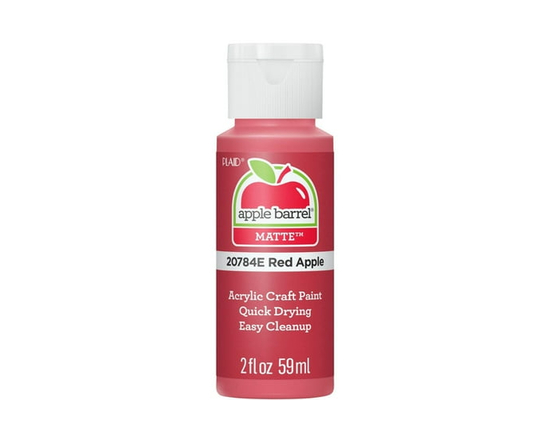 Apple Barrel Colors Matte Acrylic Craft Paint, 2 fl. oz., Red Apple - 2 fl oz
