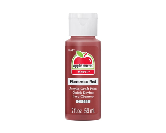 Apple Barrel Colors Matte Acrylic Craft Paint, 2 fl. oz., Flamenco Red - 2 fl oz