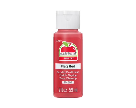 Apple Barrel Colors Matte Acrylic Craft Paint, 2 fl. oz., Flag Red - 2 fl oz
