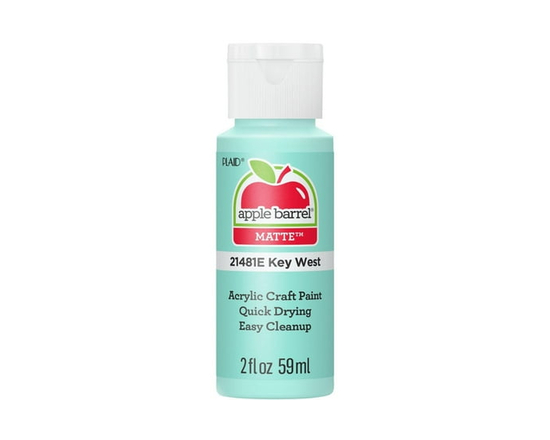 Peinture acrylique mate Apple Barrel Colors, 2 fl oz (59 mL), Key West - 2 fl oz (59 mL)
