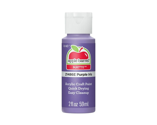 Peinture acrylique mate Apple Barrel Colors, 2 fl oz (59 mL), Iris violet - 2 fl oz (59 mL)