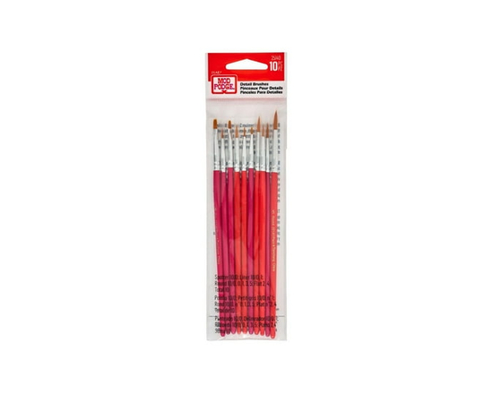 Ensemble de pinceaux de détail Mod Podge, 10 pièces