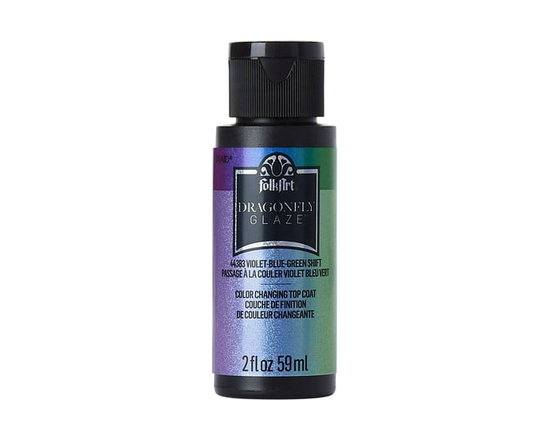 Glaçure fini brillant FolkArt Dragonfly Violet - Bleu - Vert, 59 ml - 59 ml