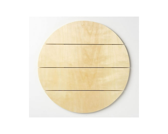 Plaid Wood Surfaces, Unpainted Shape, Pallet Wood Circle, 12" x 12" - 12" x 12"